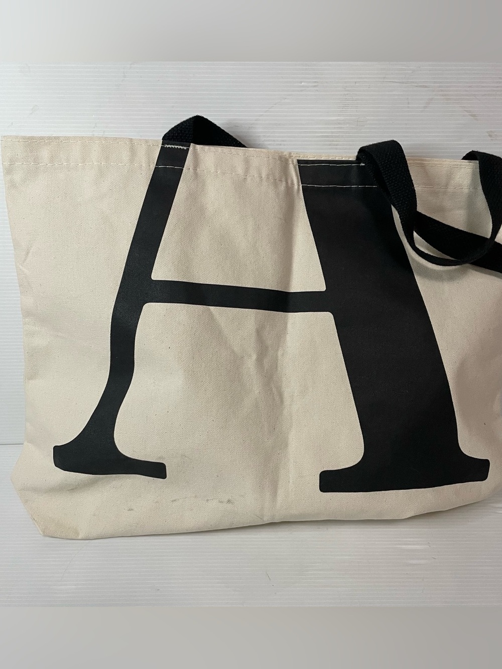 The Atlantic Magazine Classic Canvas Tote Bag 18”x14” Book Bag Long Handles